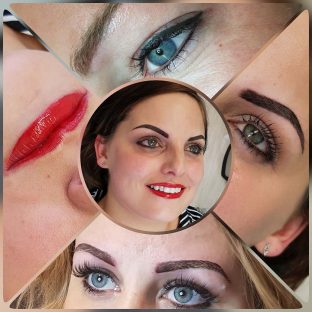 Various customers- eyes, lips, brows