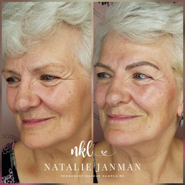 Microbladed hair strokes